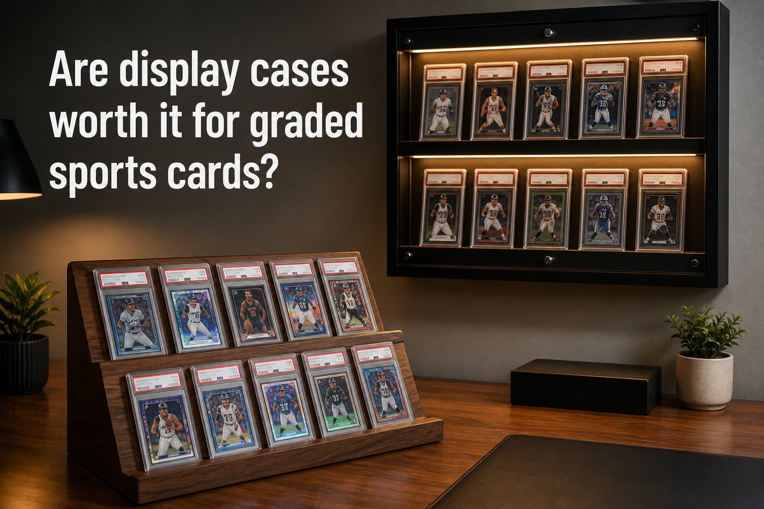 Are display cases worth it for graded sports cards?