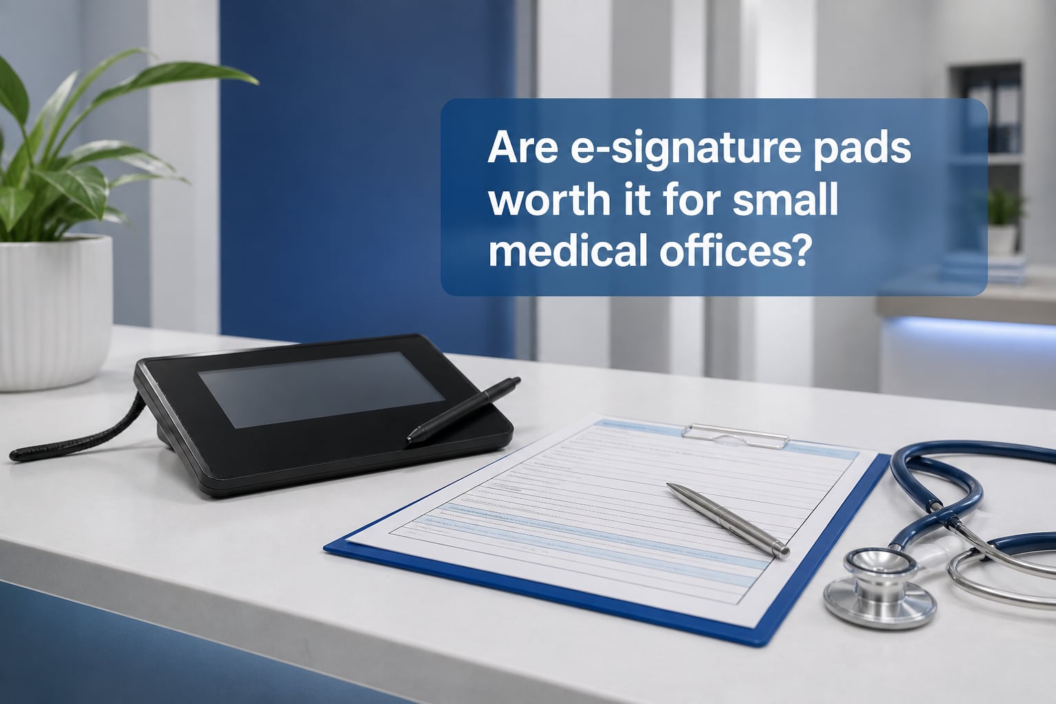 Are e-signature pads worth it for small medical offices?