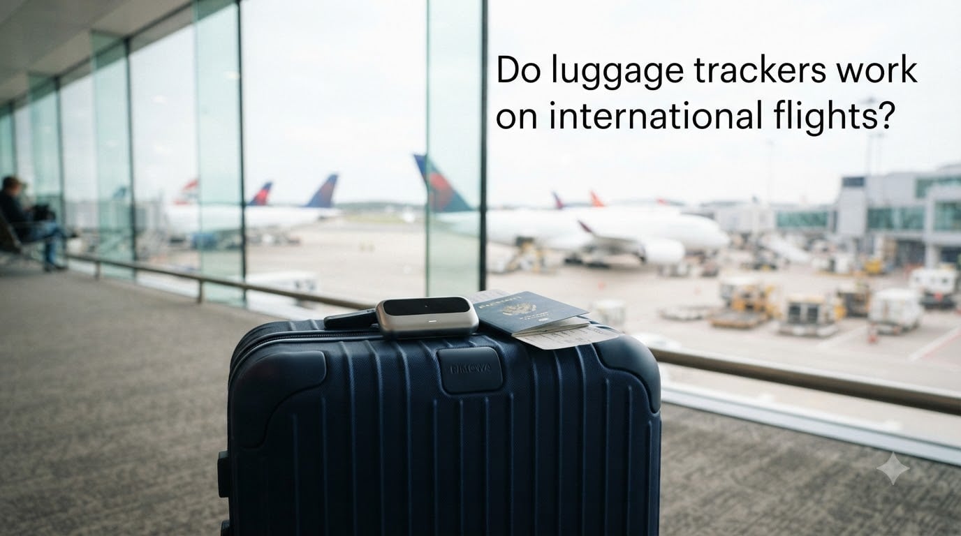 Do luggage trackers work on international flights?