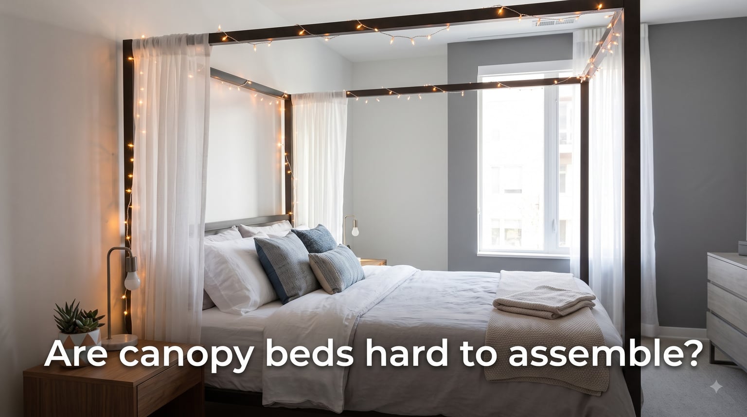 Are canopy beds hard to assemble?