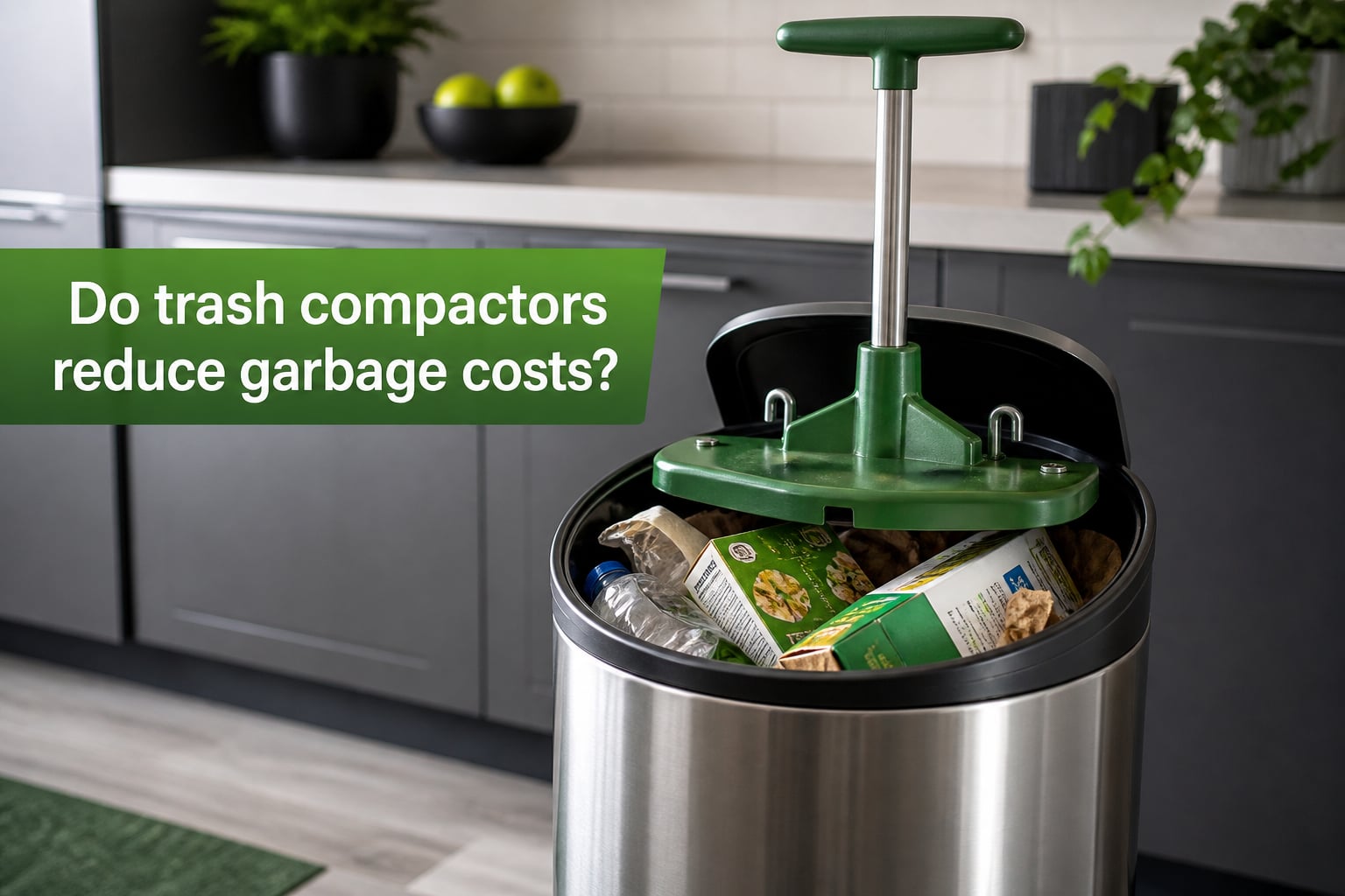 Do trash compactors reduce garbage costs?