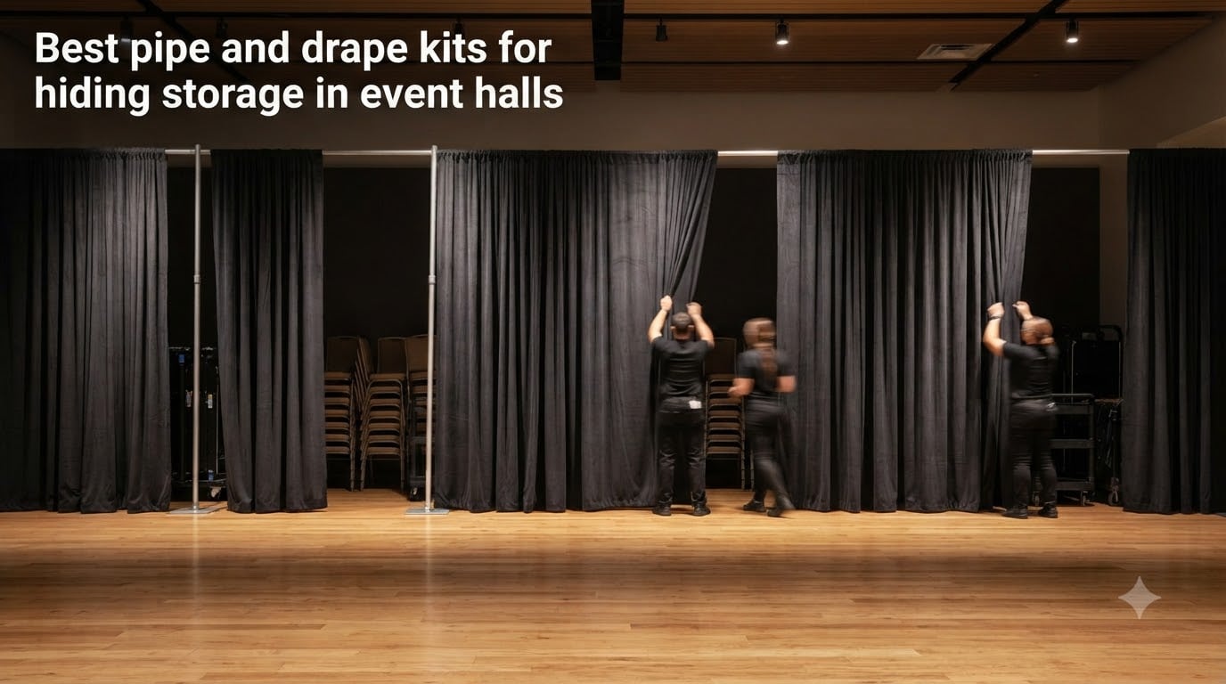 Best pipe and drape kits for hiding storage in event halls
