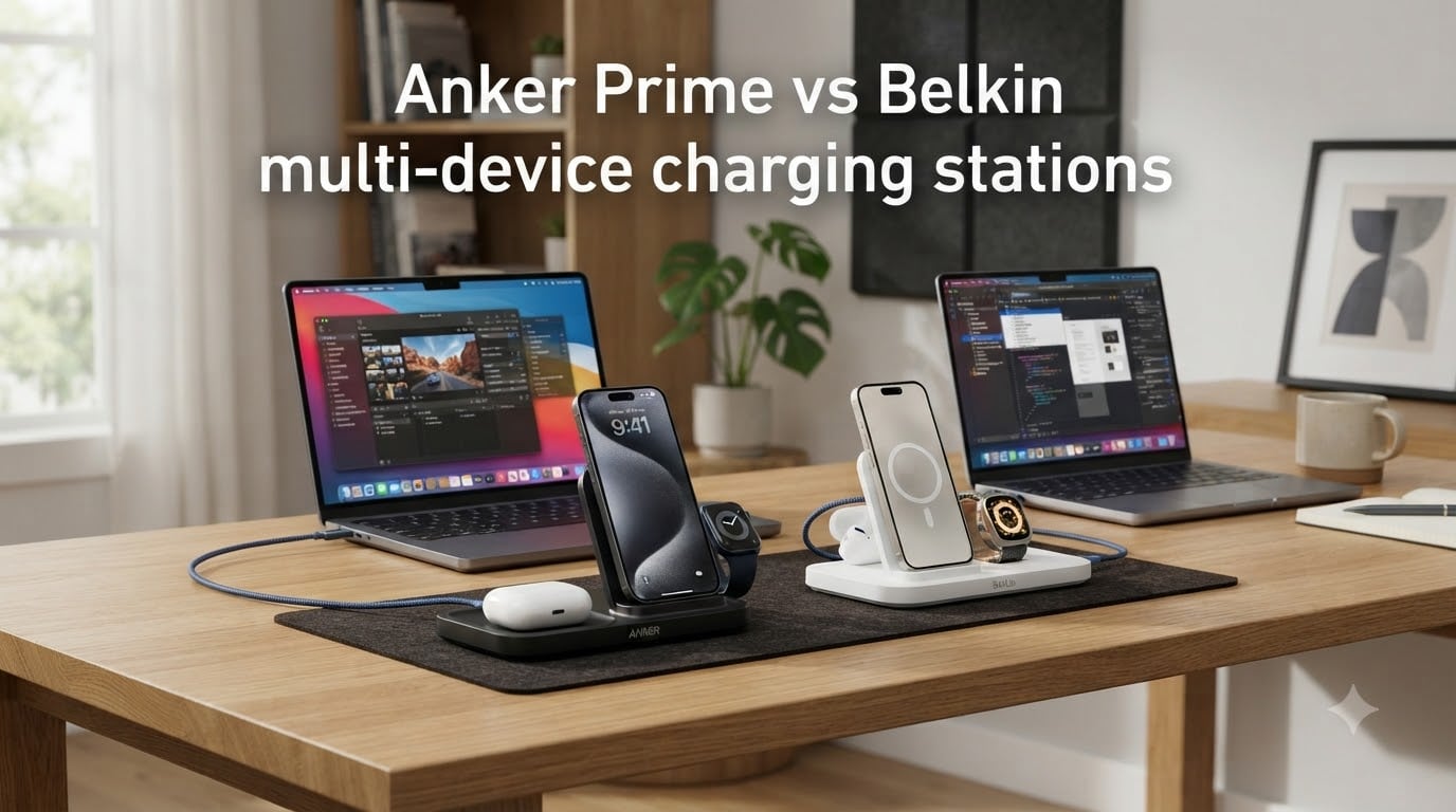 Anker Prime vs Belkin multi-device charging stations