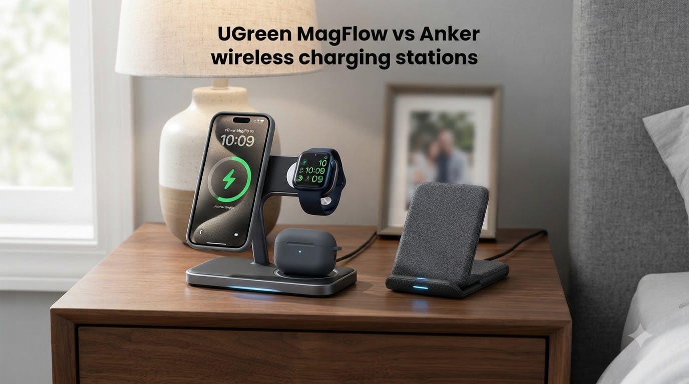 UGreen MagFlow vs Anker wireless charging stations