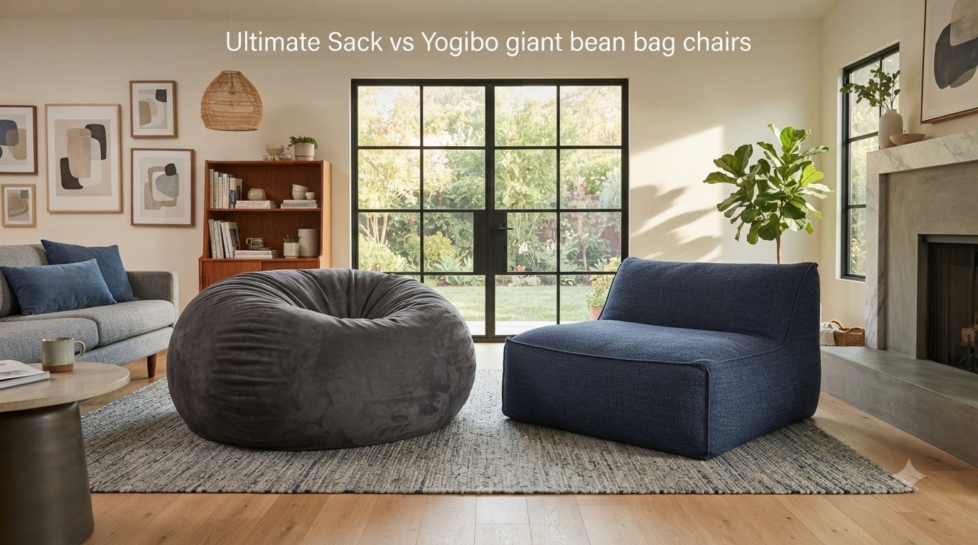 Ultimate Sack vs Yogibo giant bean bag chairs