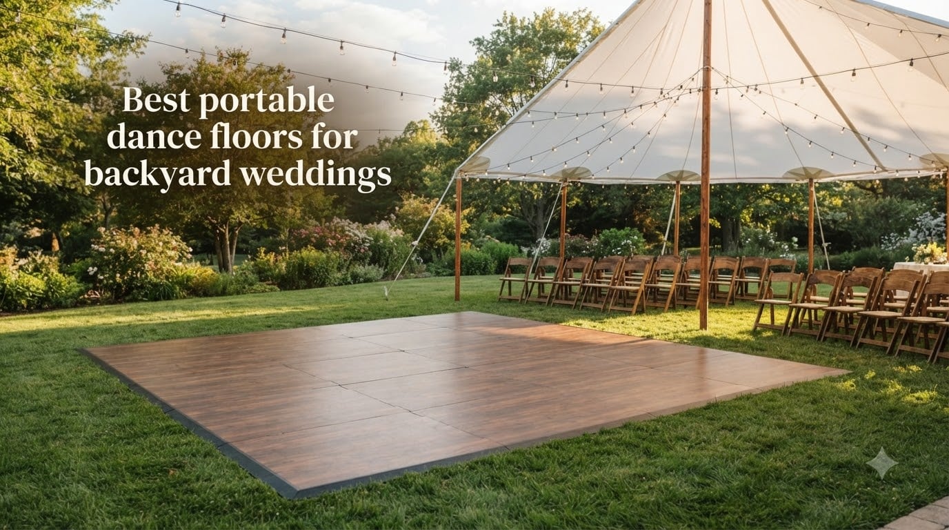 Best portable dance floors for backyard weddings