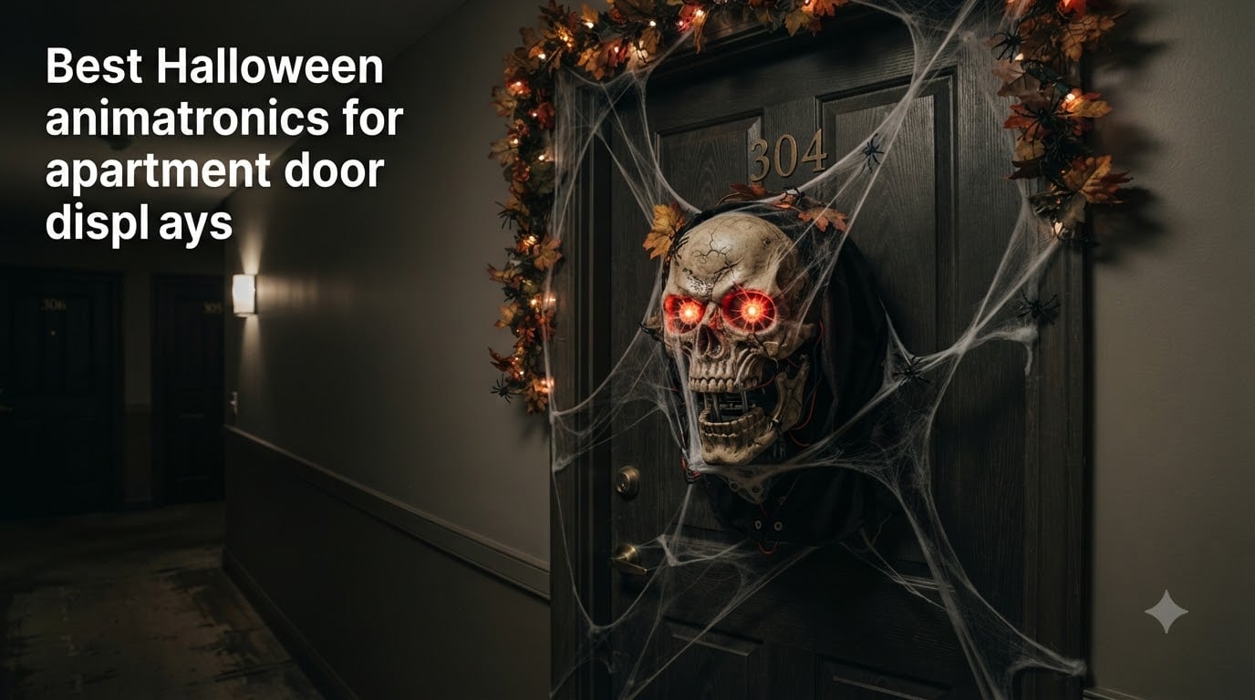 Best Halloween animatronics for apartment door displays
