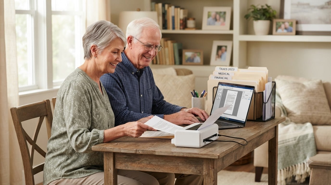 Best document scanners for downsizing seniors going paperless