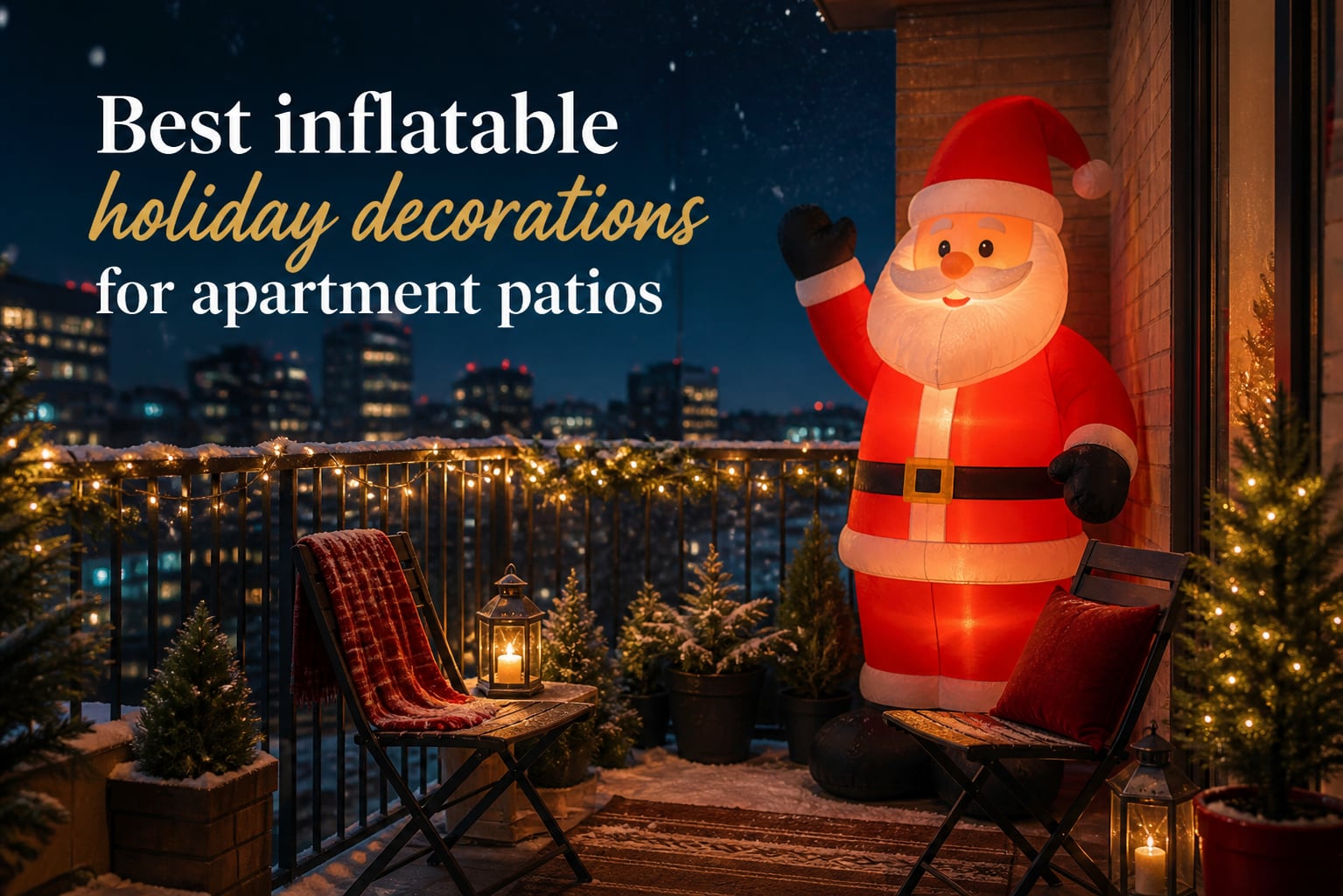 Best inflatable holiday decorations for apartment patios