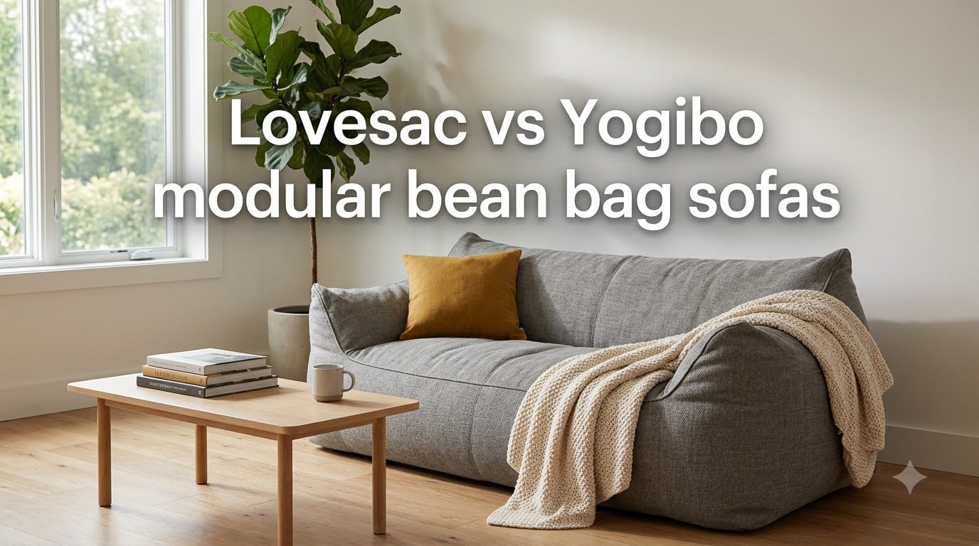 Lovesac vs Yogibo modular bean bag sofas