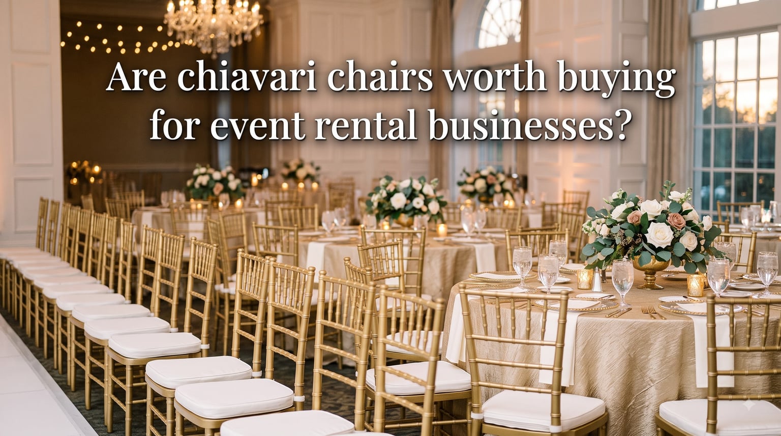Are chiavari chairs worth buying for event rental businesses?