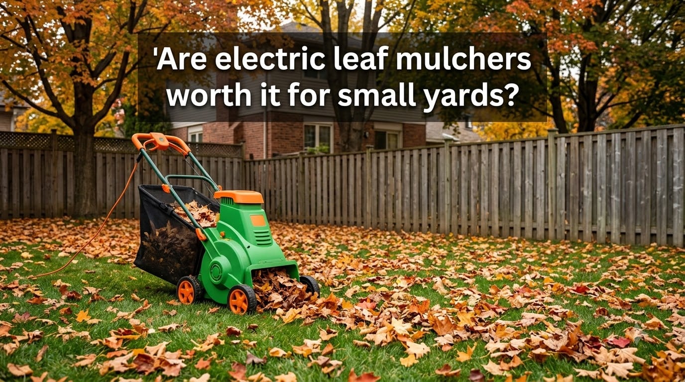Are electric leaf mulchers worth it for small yards?