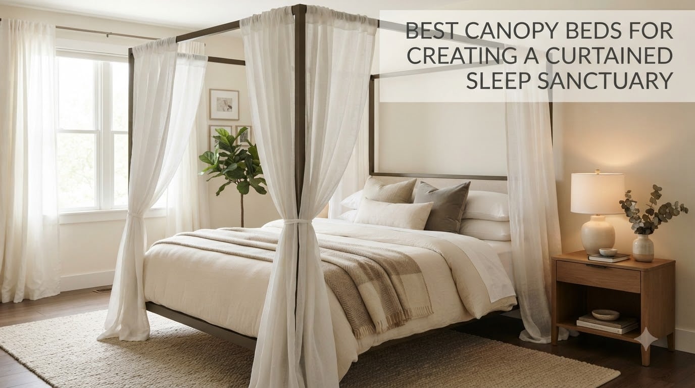 Best canopy beds for creating a curtained sleep sanctuary