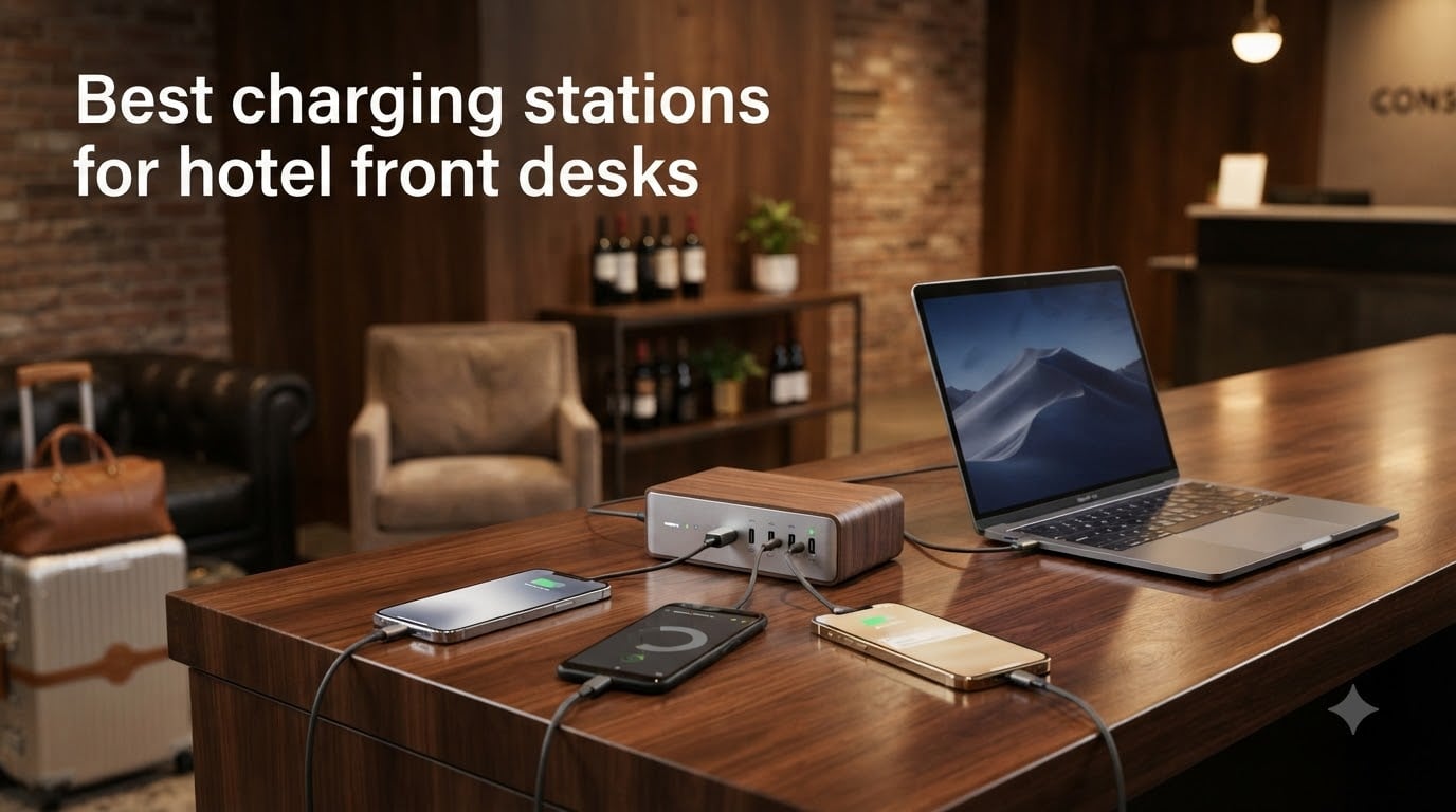 Best charging stations for hotel front desks