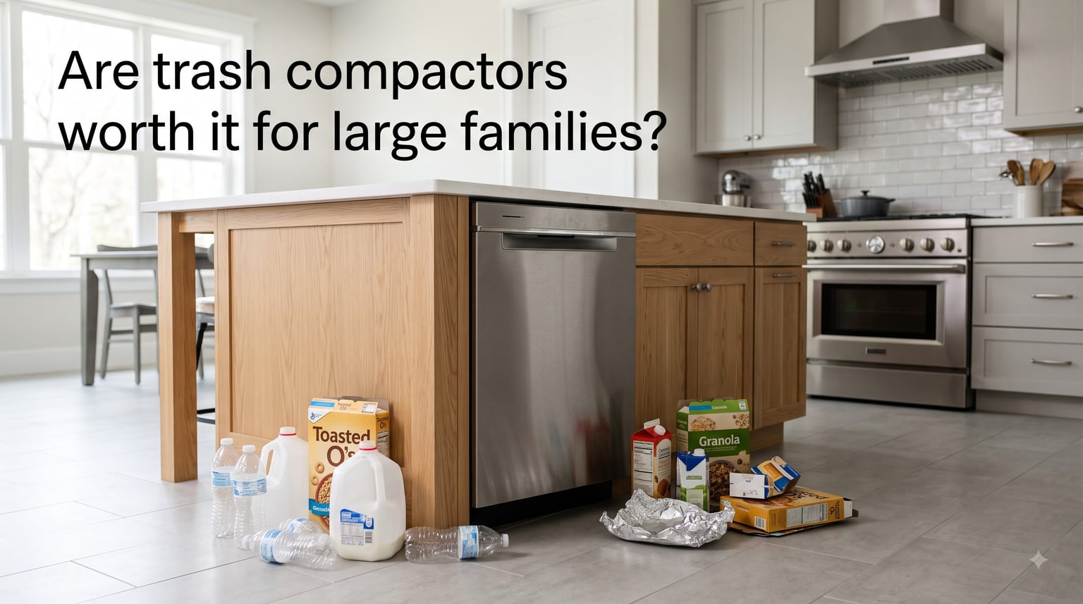 Are trash compactors worth it for large families?