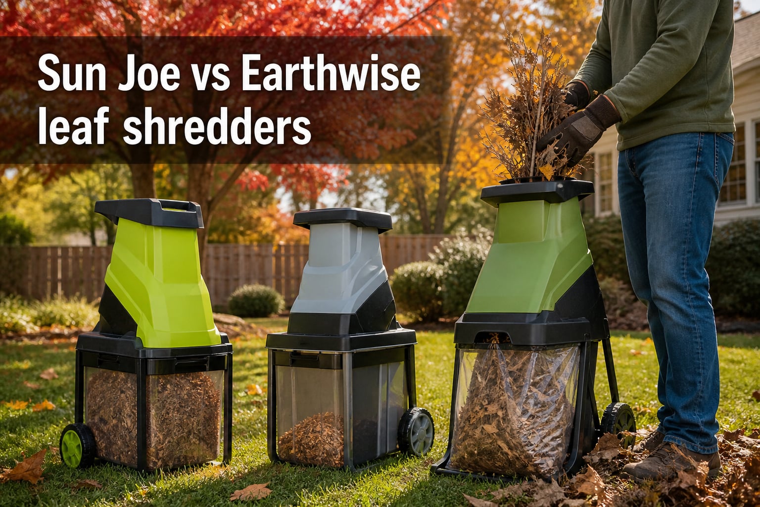 Sun Joe vs Earthwise leaf shredders