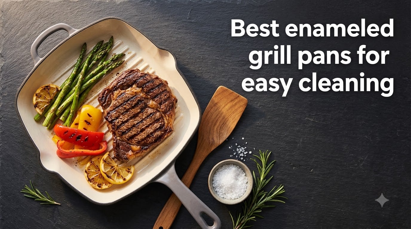 Best enameled grill pans for easy cleaning