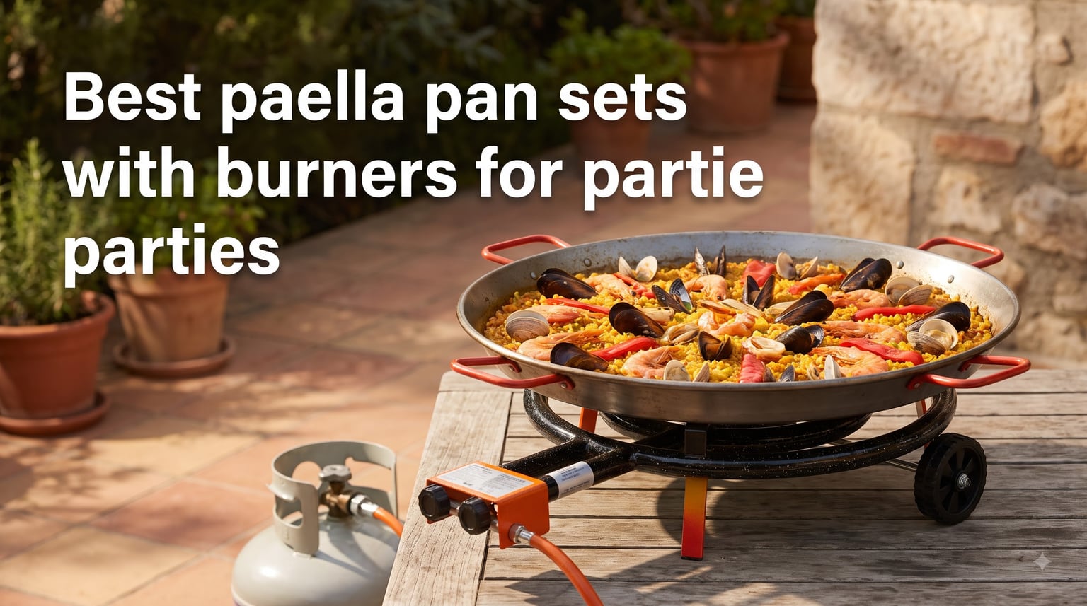 Best paella pan sets with burners for parties