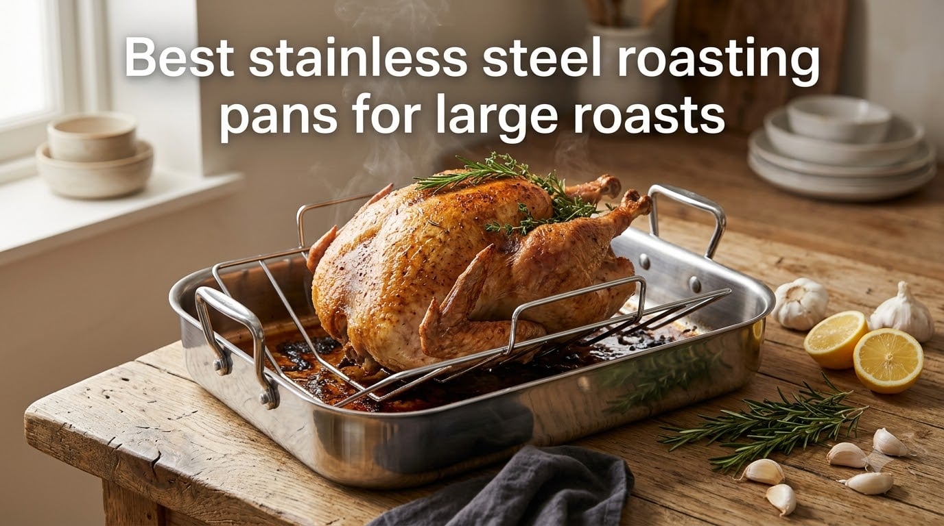 Best stainless steel roasting pans for large roasts