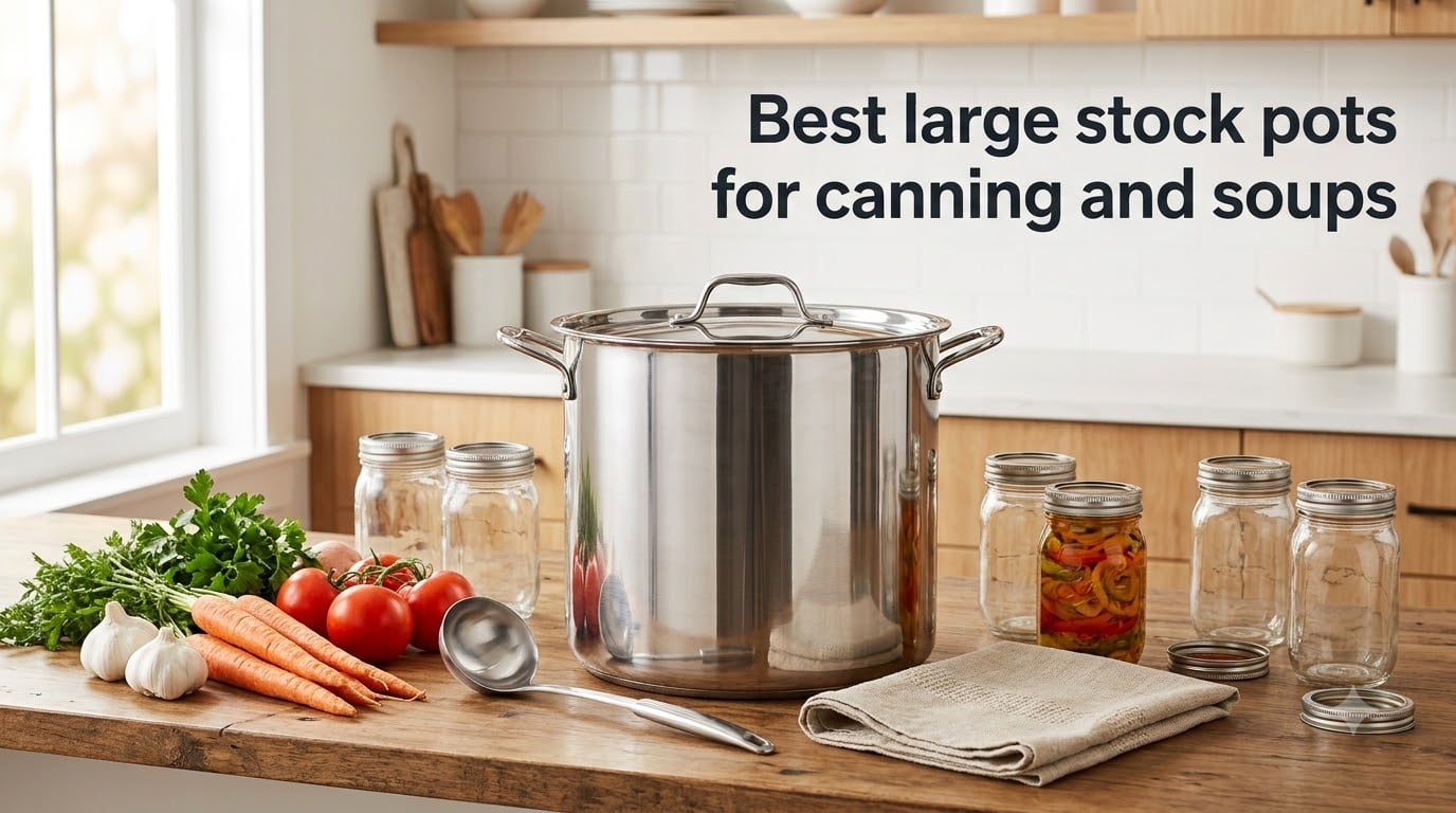 Best large stock pots for canning and soups