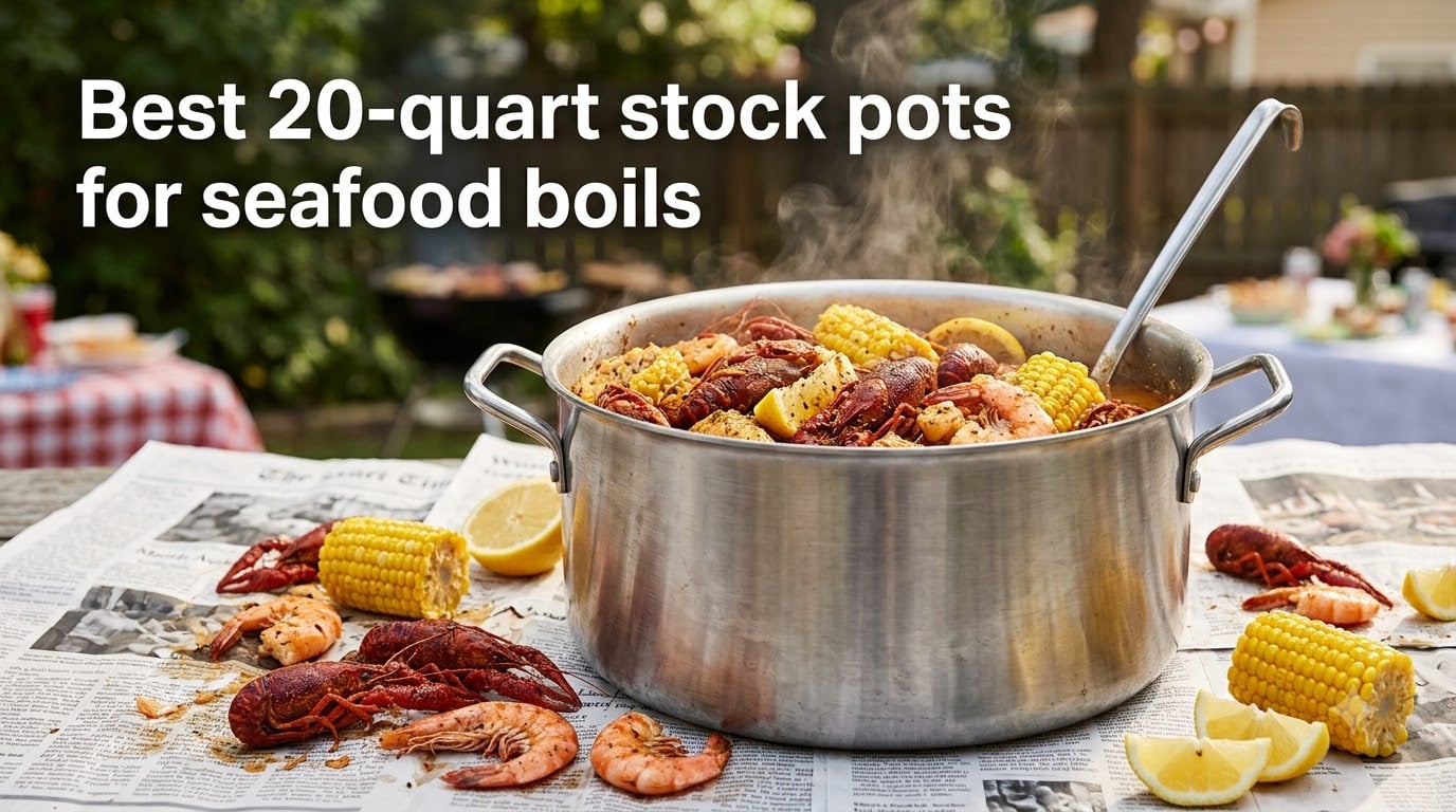Best 20-quart stock pots for seafood boils