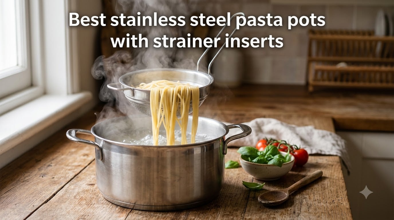 Best stainless steel pasta pots with strainer inserts