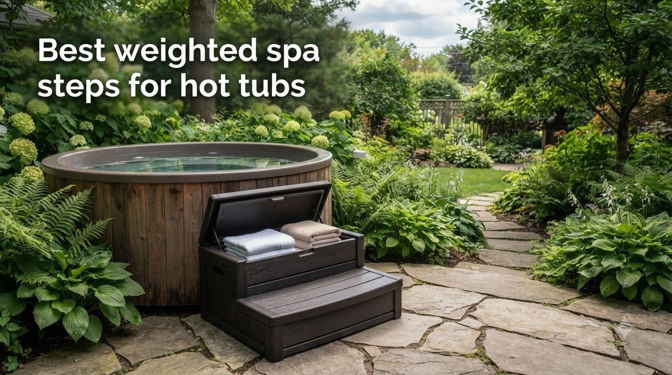 Best weighted spa steps for hot tubs