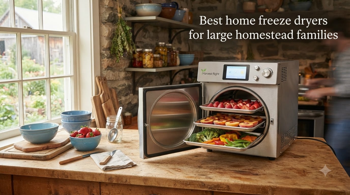 Best home freeze dryers for large homestead families