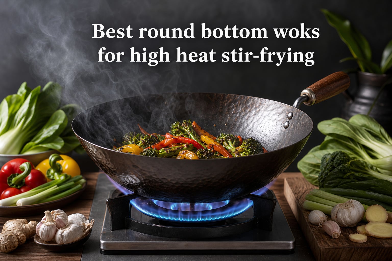 Best round bottom woks for high heat stir-frying