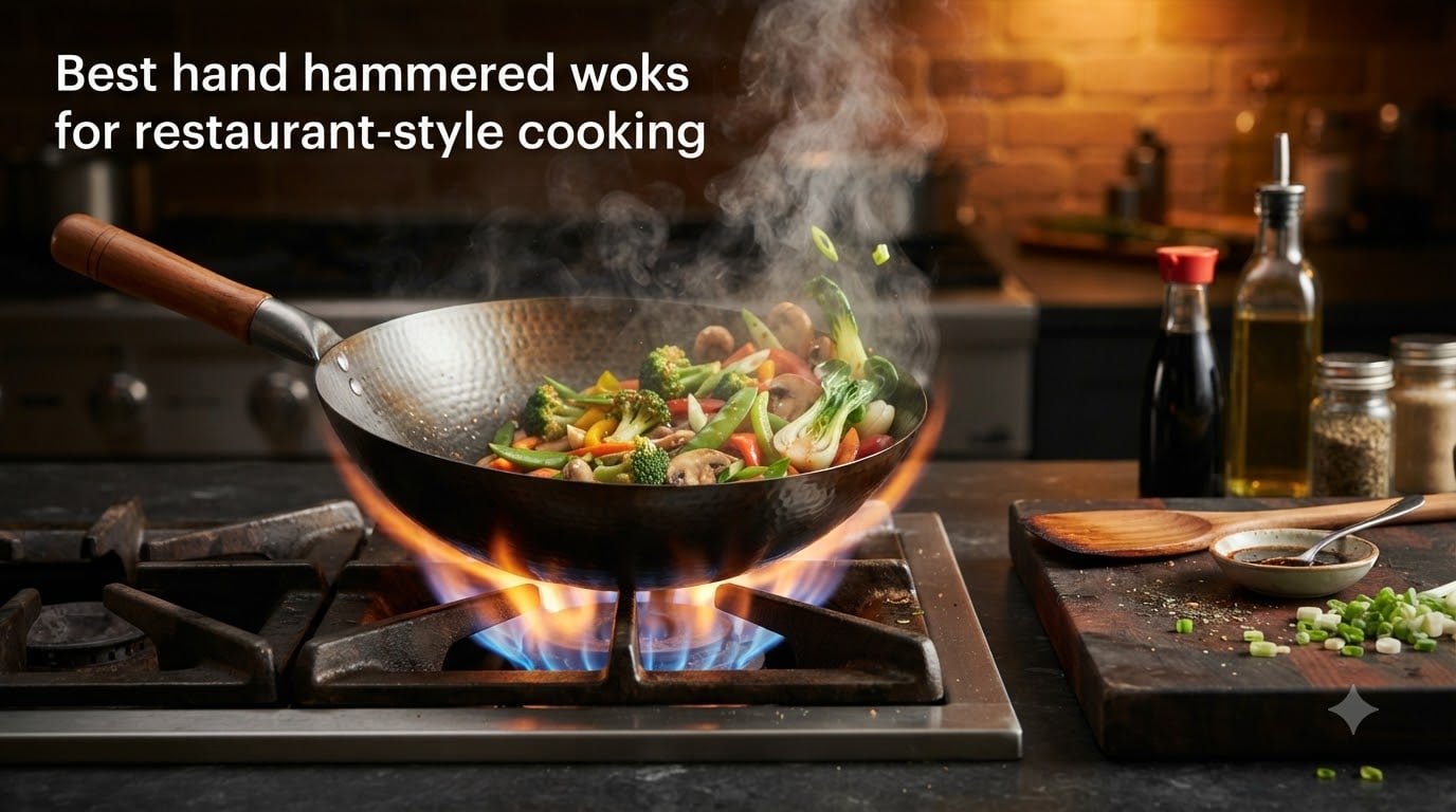 Best hand hammered woks for restaurant-style cooking
