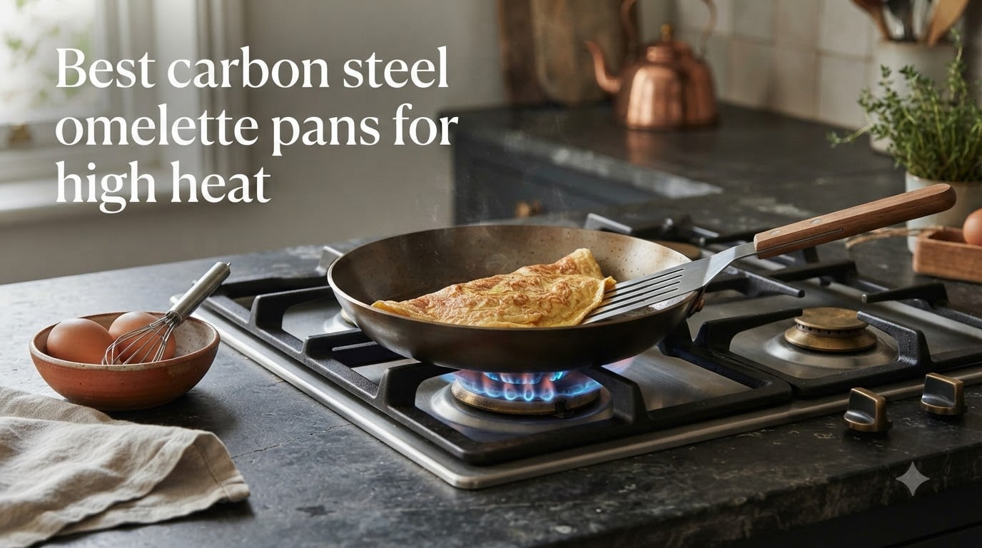 Best carbon steel omelette pans for high heat