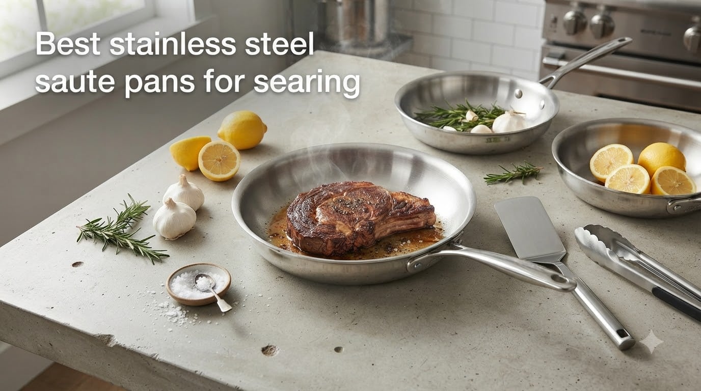 Best stainless steel saute pans for searing