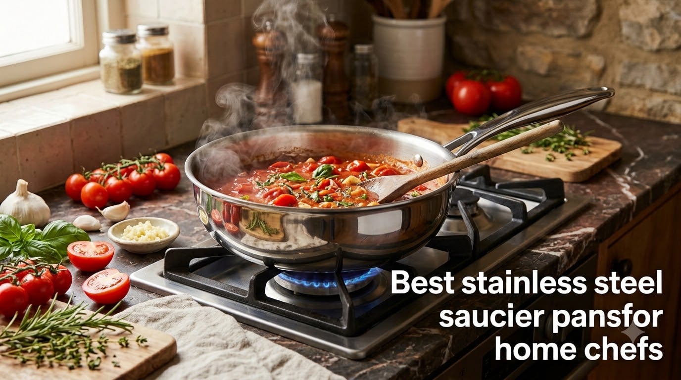 Best stainless steel saucier pans for home chefs
