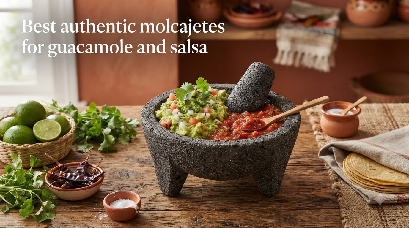 Best authentic molcajetes for guacamole and salsa