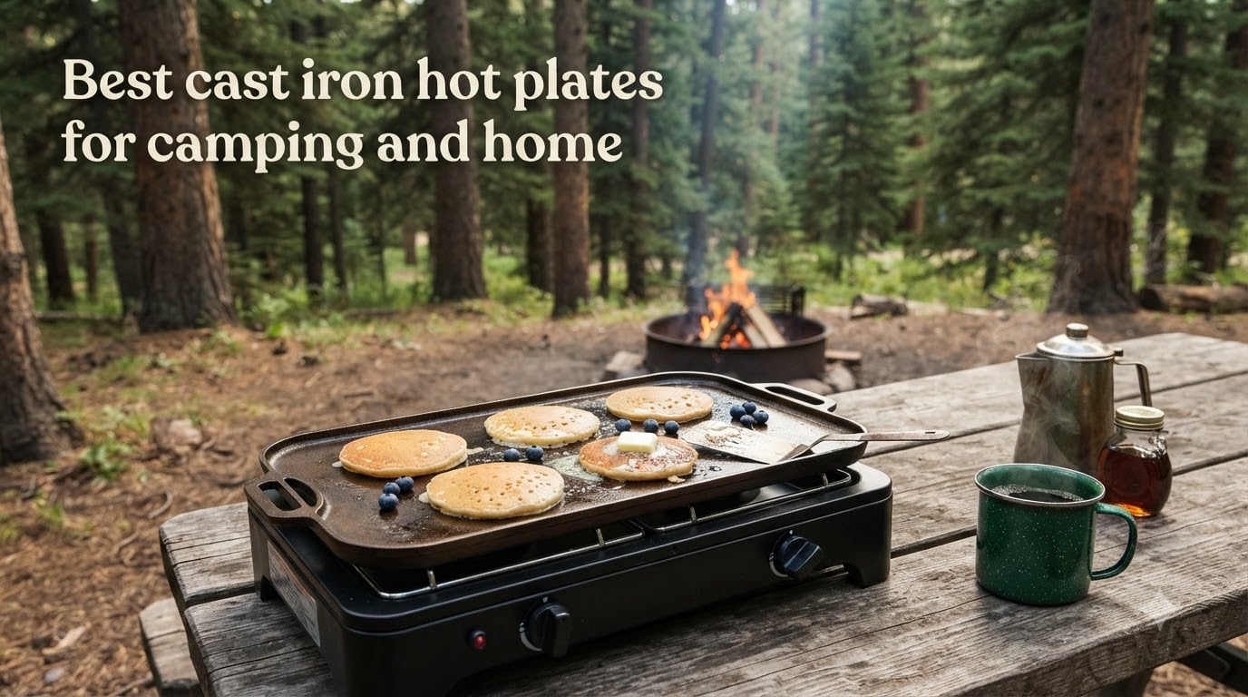 Best cast iron hot plates for camping and home