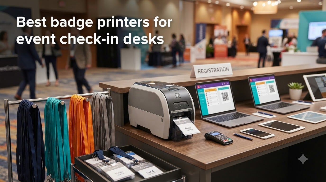Best badge printers for event check-in desks
