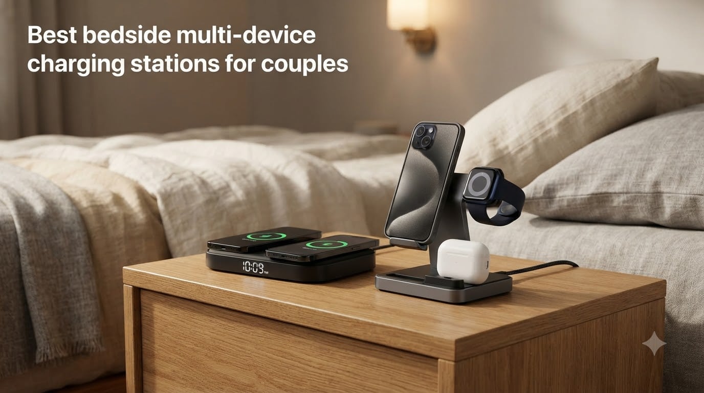 Best bedside multi-device charging stations for couples