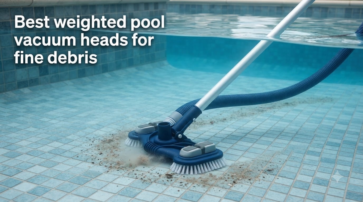 Best weighted pool vacuum heads for fine debris