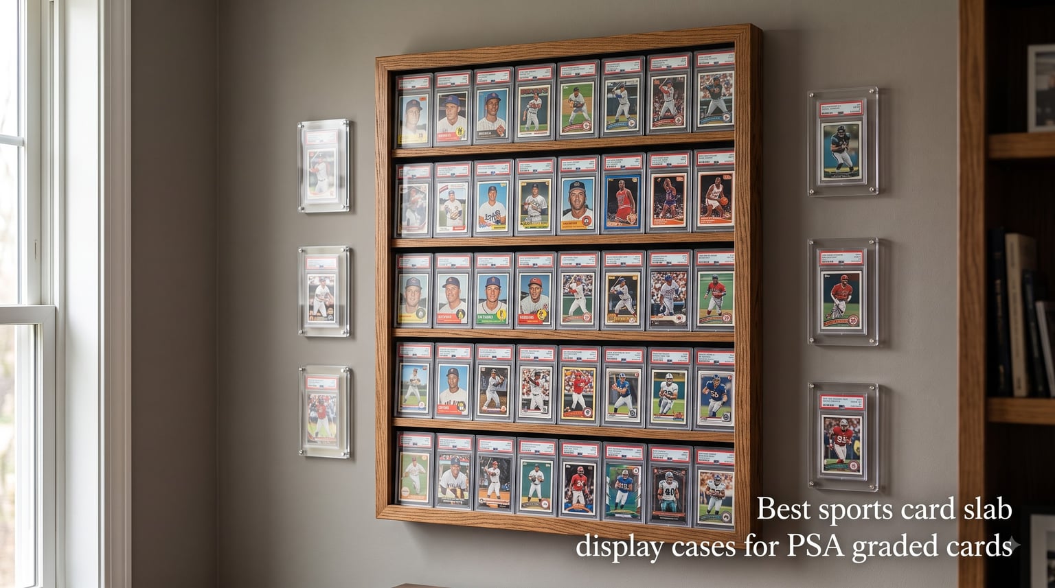 Best sports card slab display cases for PSA graded cards