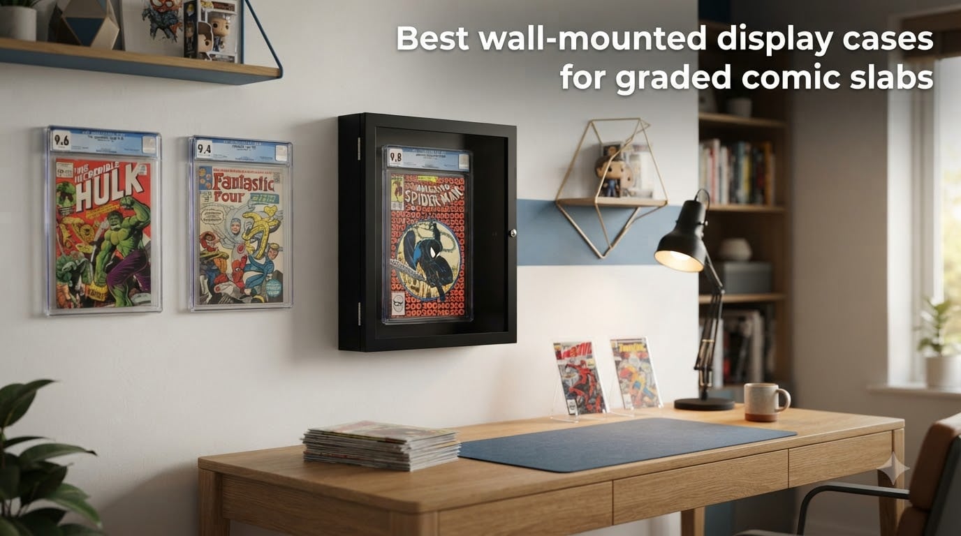 Best wall-mounted display cases for graded comic slabs