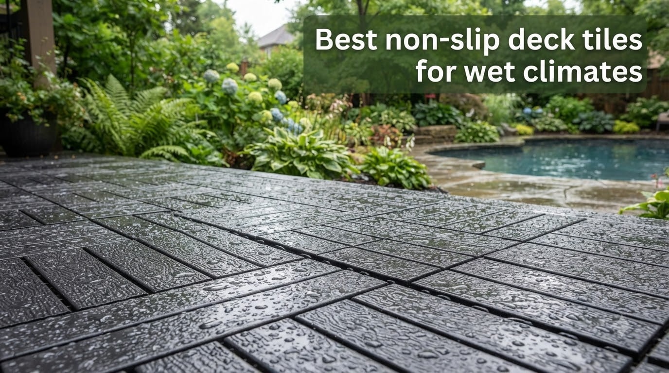 Best non-slip deck tiles for wet climates