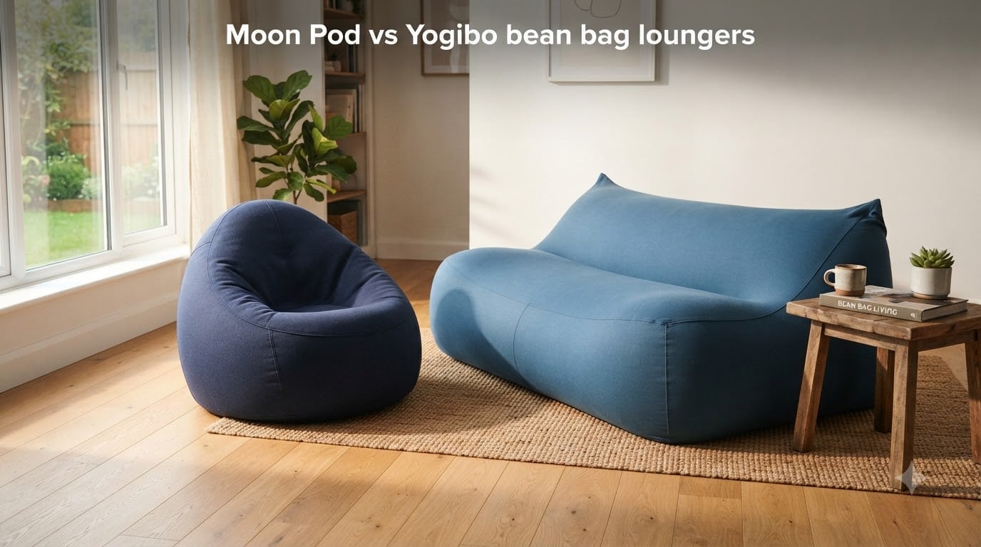 Moon Pod vs Yogibo bean bag loungers