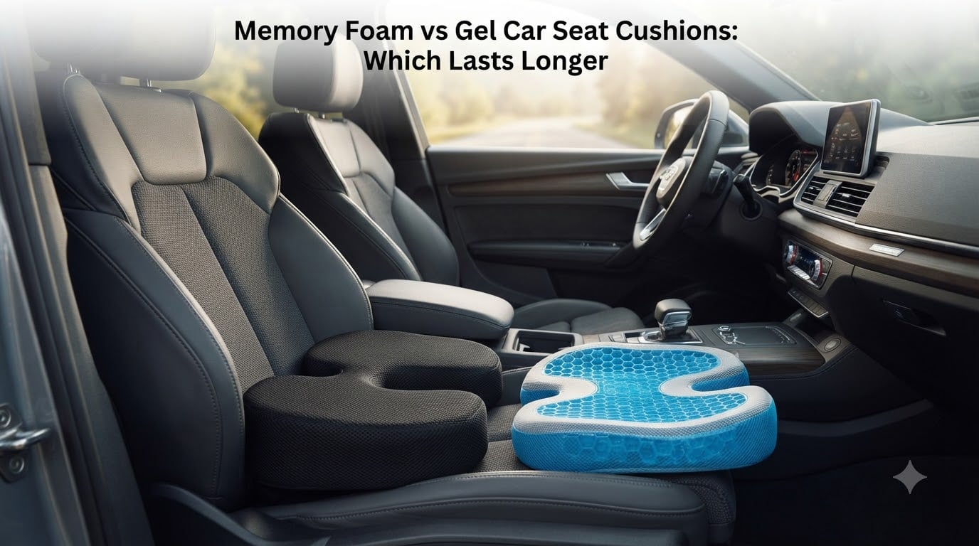 Memory Foam vs Gel Car Seat Cushions: Which Lasts Longer
