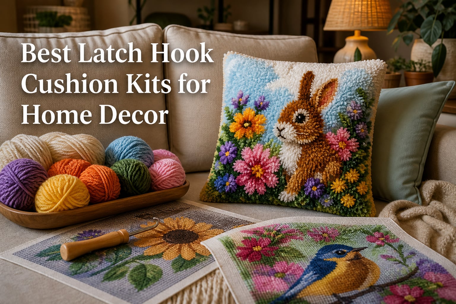 Best Latch Hook Cushion Kits for Home Decor