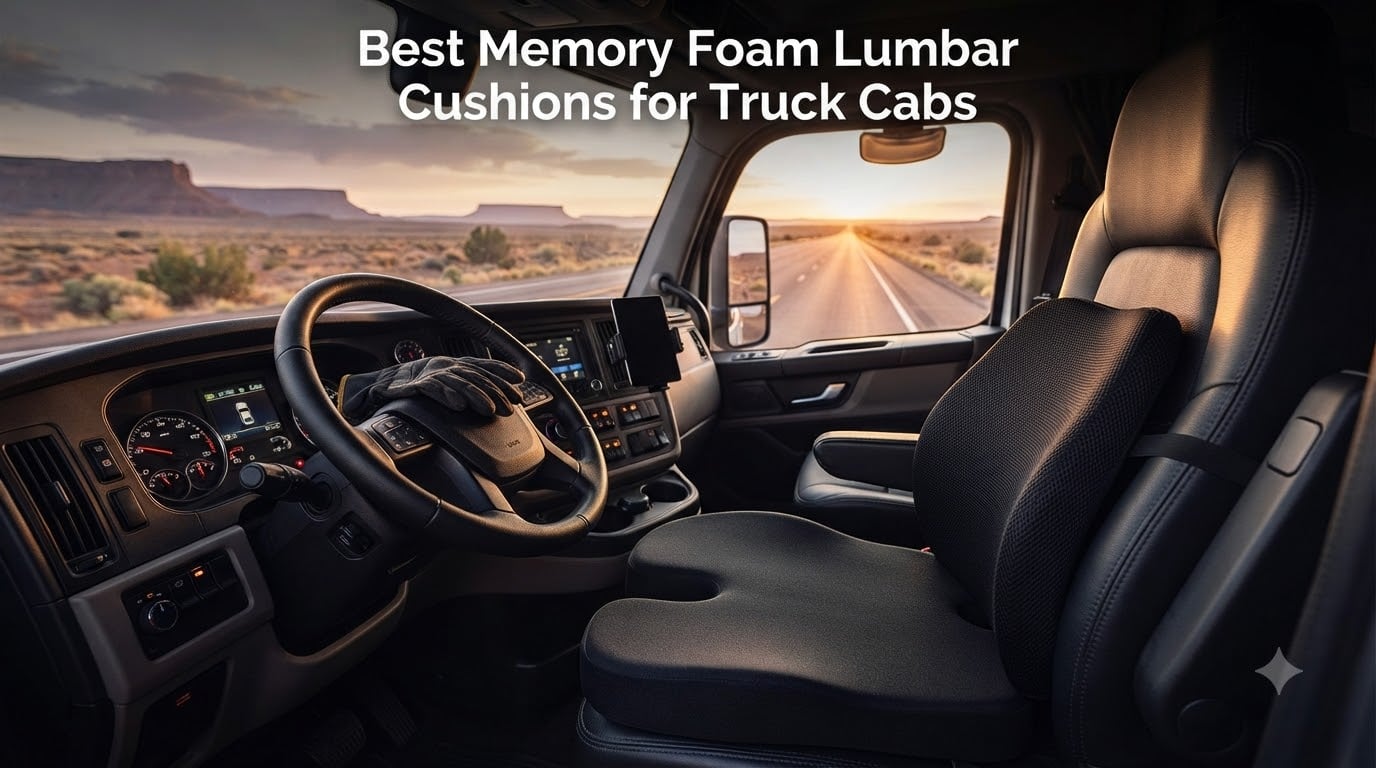 Best Memory Foam Lumbar Cushions for Truck Cabs