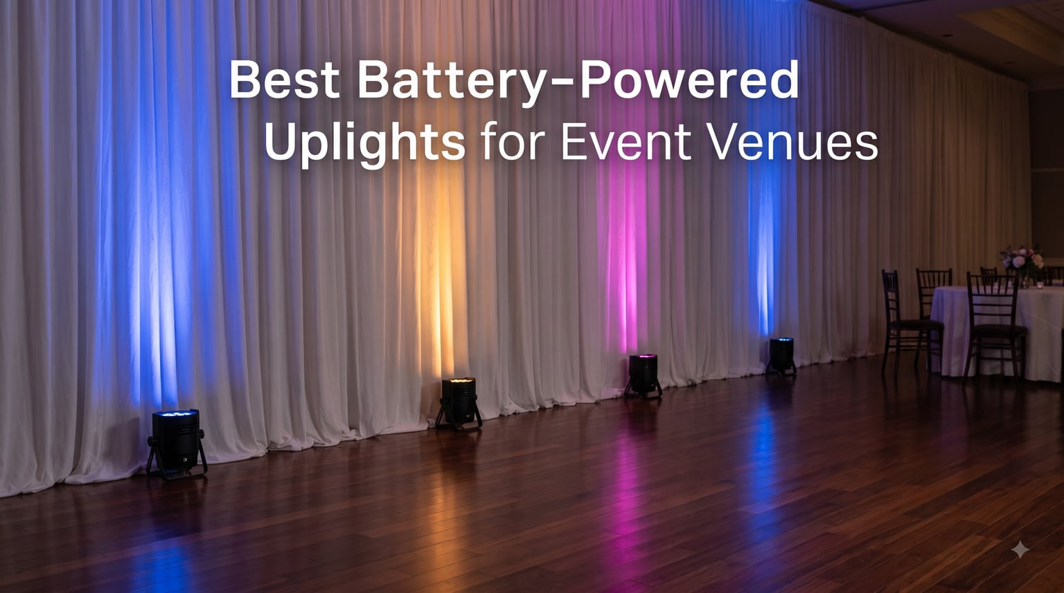 Best Battery-Powered Uplights for Event Venues