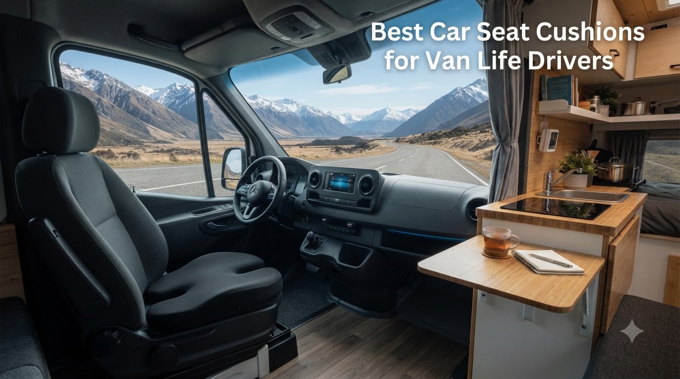 Best Car Seat Cushions for Van Life Drivers