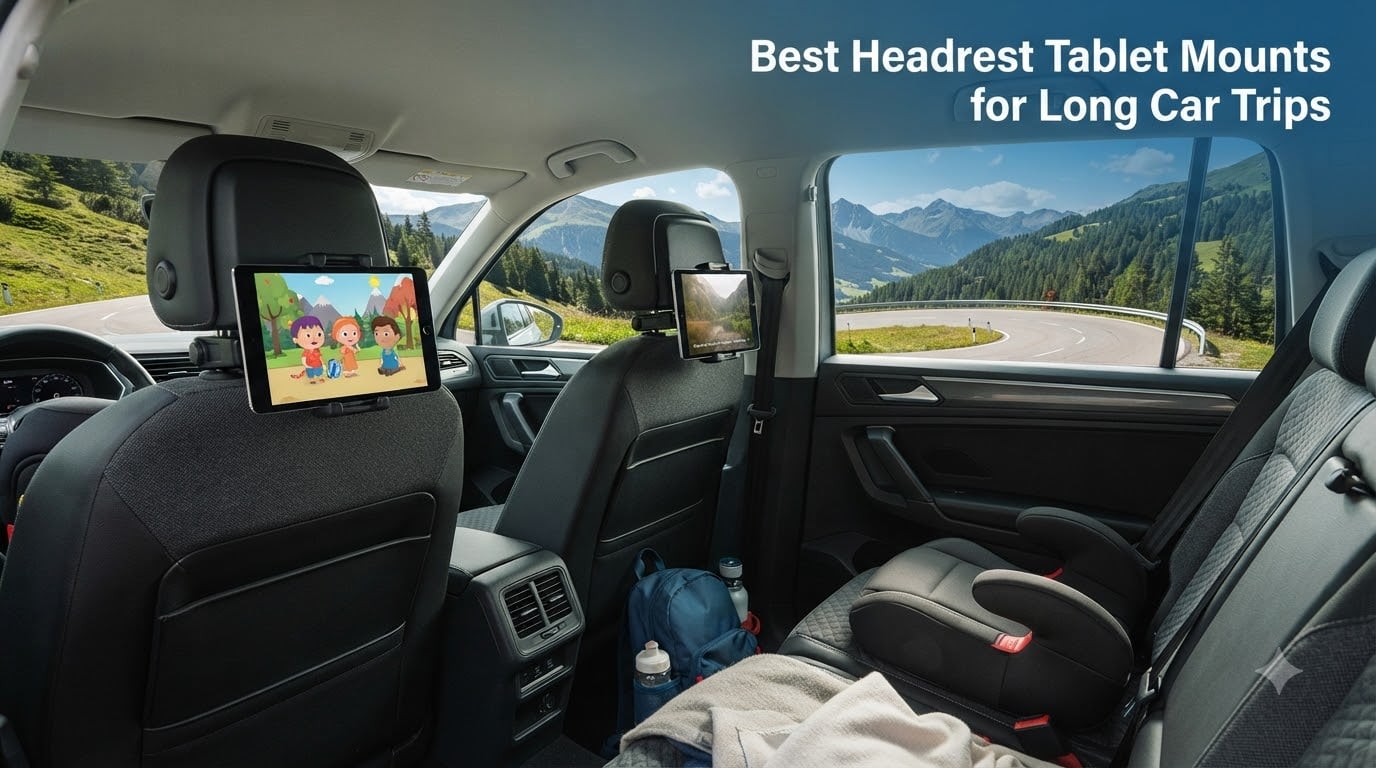 Best Headrest Tablet Mounts for Long Car Trips