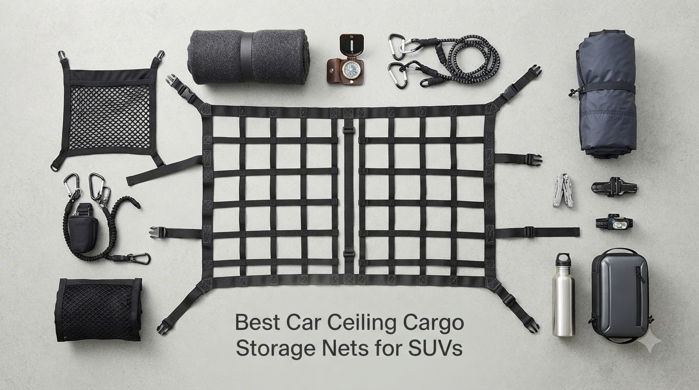 Best Car Ceiling Cargo Storage Nets for SUVs