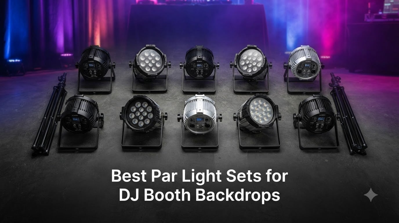Best Par Light Sets for DJ Booth Backdrops